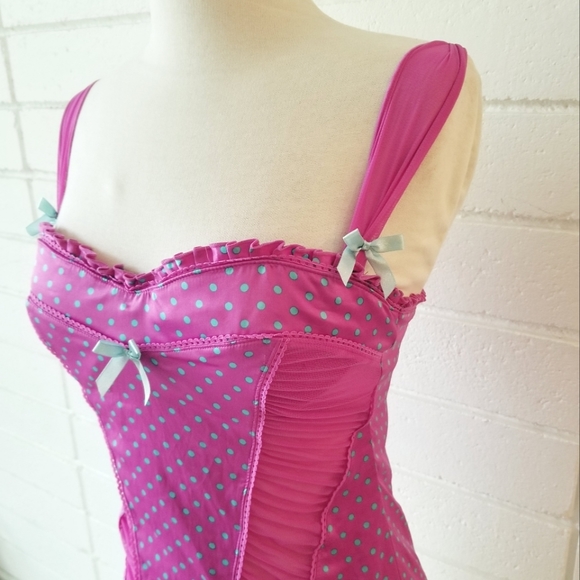 Victoria's Secret Vintage Sexy Little Things Polka Dot Bustier Corset Bra NWT - Picture 6 of 16